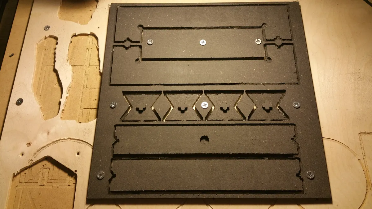 Black MDF Picture Frame - Advanced Pocketing — Milling the pieces