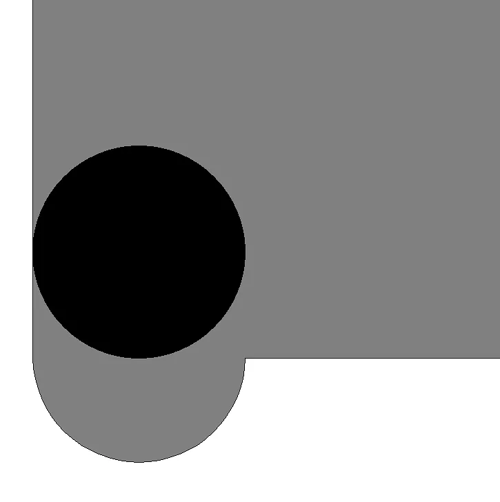 Black MDF Picture Frame - Advanced Pocketing — Pocketing - Corners (image 2)
