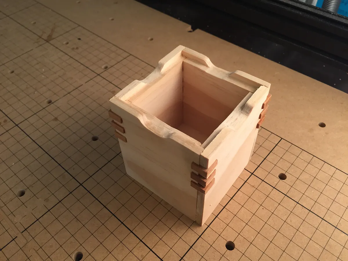 Box with Spline Joints — Flush Cut and Sand