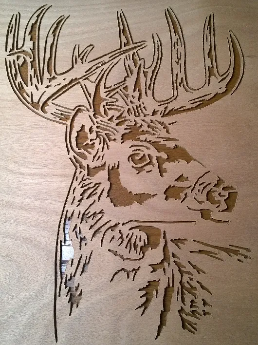 Deer Portrait for Rack - image 1