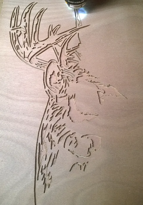 Deer Portrait for Rack - image 2