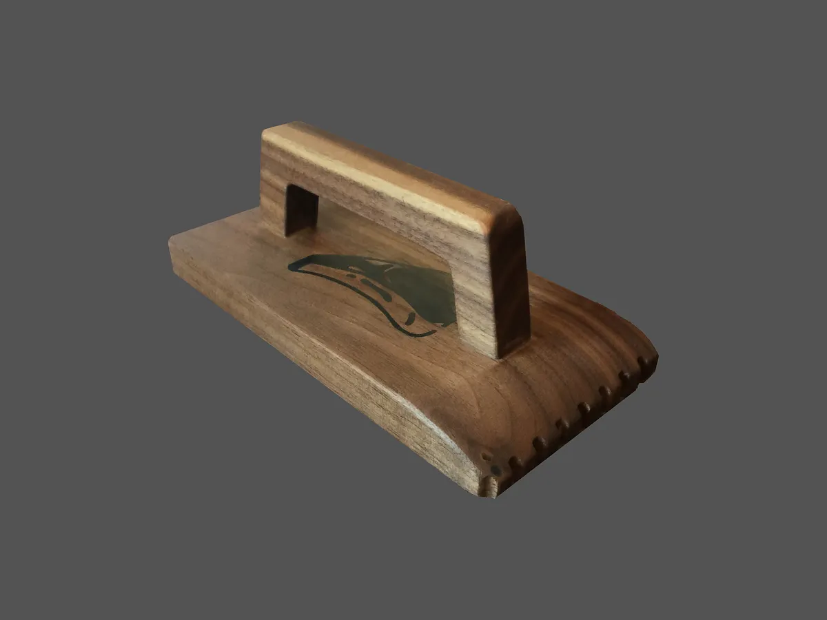 Steak Paddle with Inlay — 4 - Sand and Finnish (image 2)