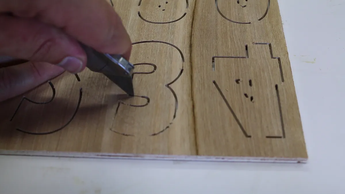 Number Puzzle — Cut Tabs