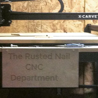 1st carve....Sign for the new shop department