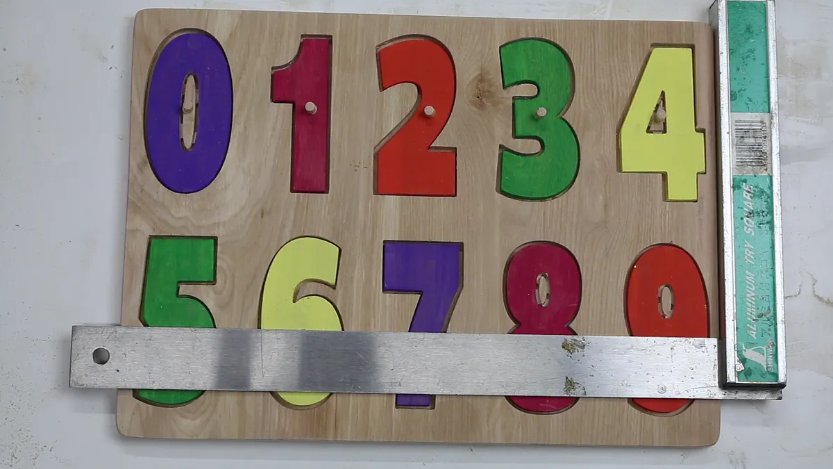 Number Puzzle — Glue on Knobs