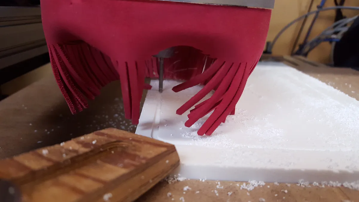 Corian and Bamboo Test Tube Vase — Carving the Corian