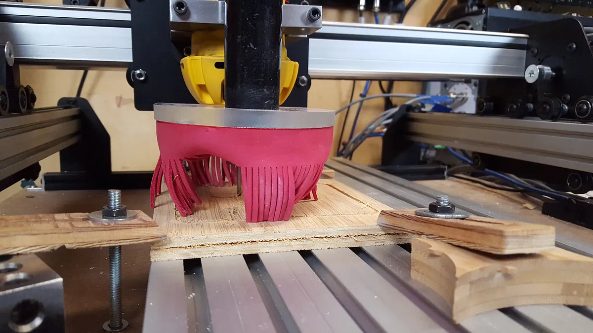 Corian and Bamboo Test Tube Vase — Carving the Bamboo