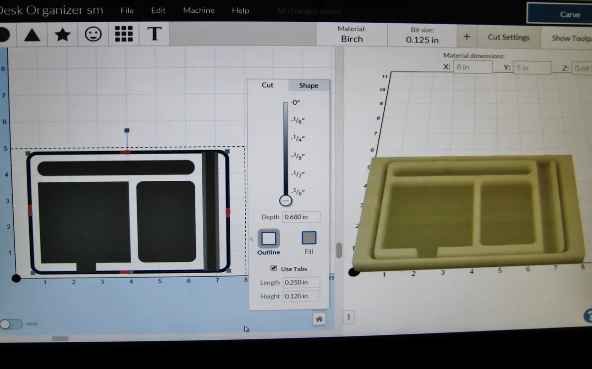 Desk Note Pad Organizer — Easel Layout