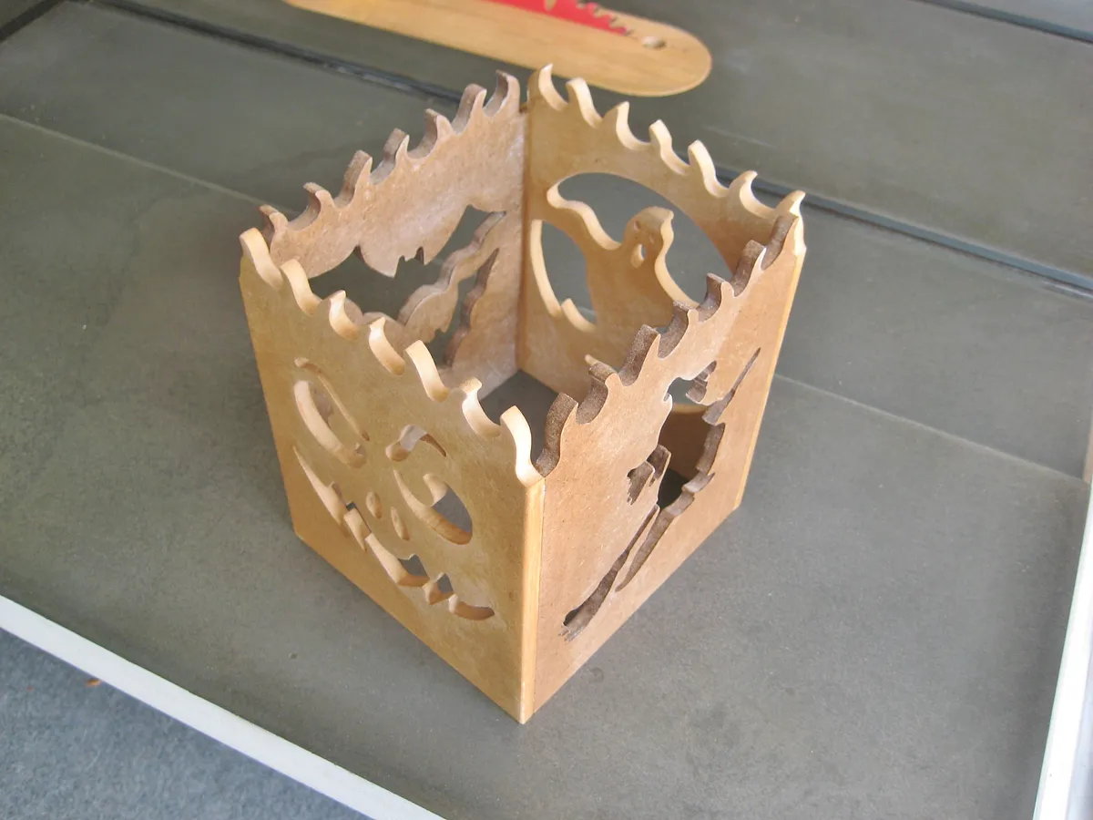 Halloween Lamp — Glue up