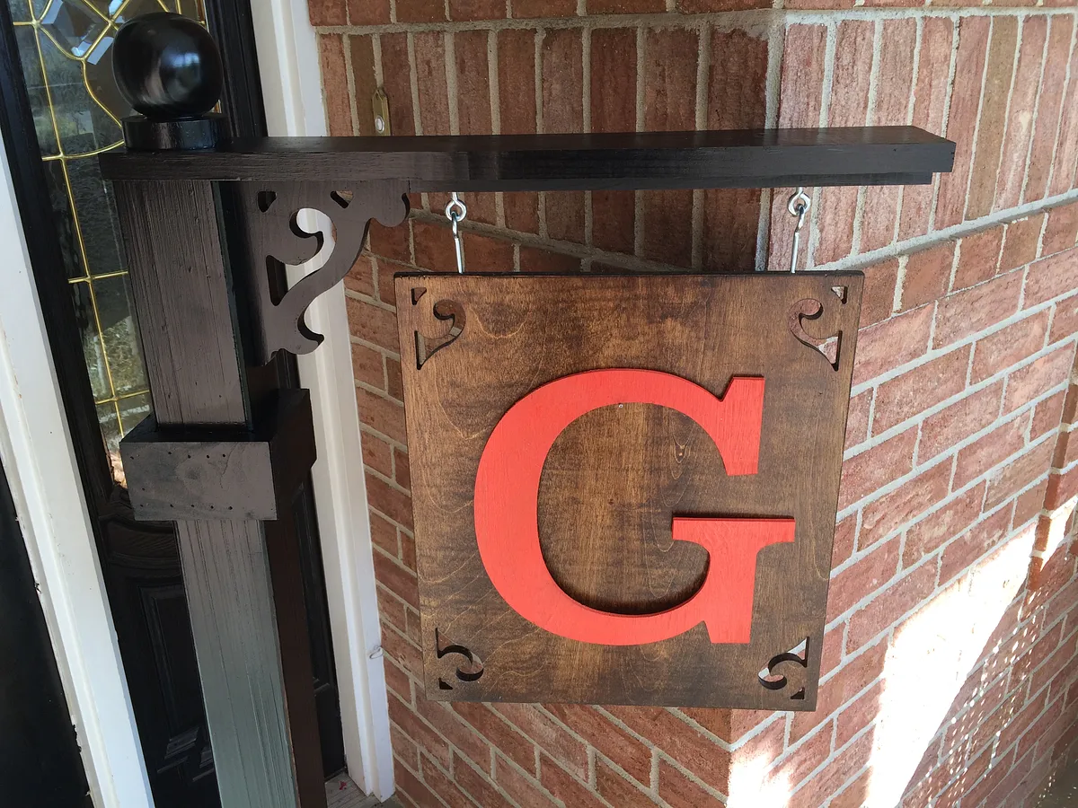 Outside Entry Display — Cut out the sign