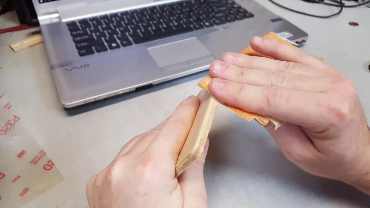 Corian and Bamboo Test Tube Vase — Finishing (image 5)