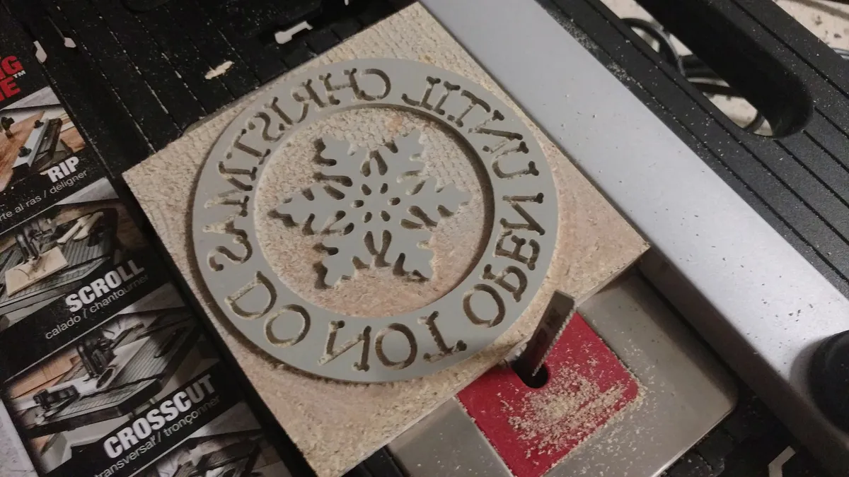"Do Not Open Until Christmas" Stamp - image 2