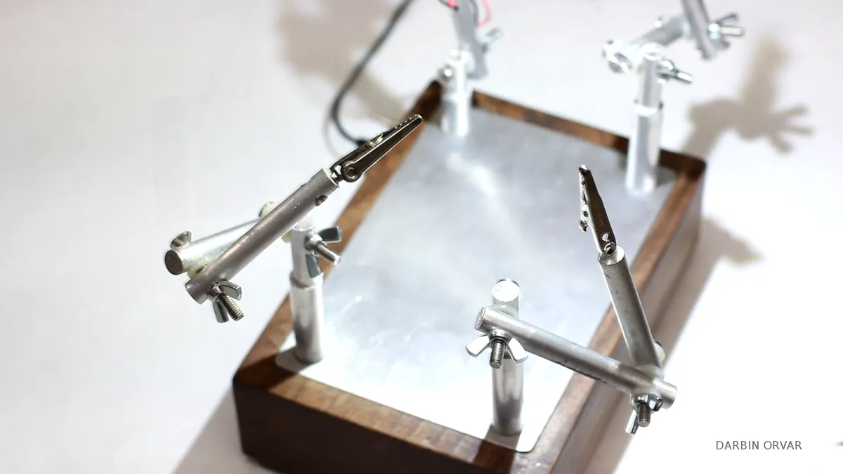 10 Watt LED Task Lamp w/ 3rd Hands — Soldering Lights On (image 2)