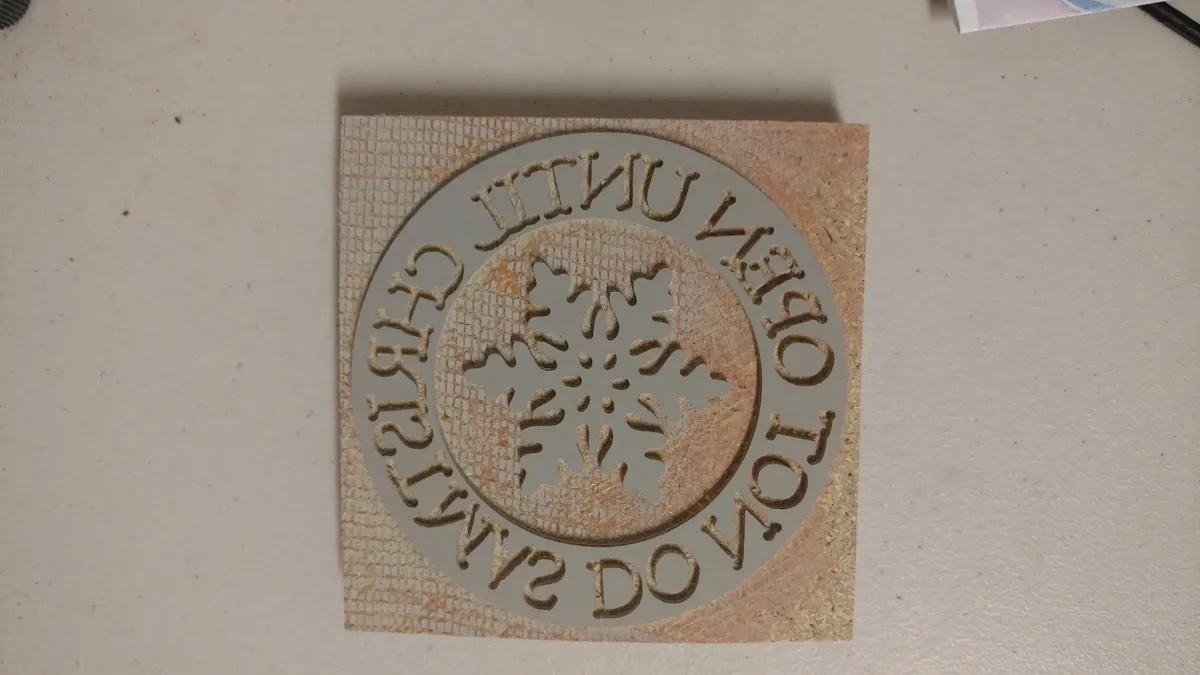 "Do Not Open Until Christmas" Stamp - image 3