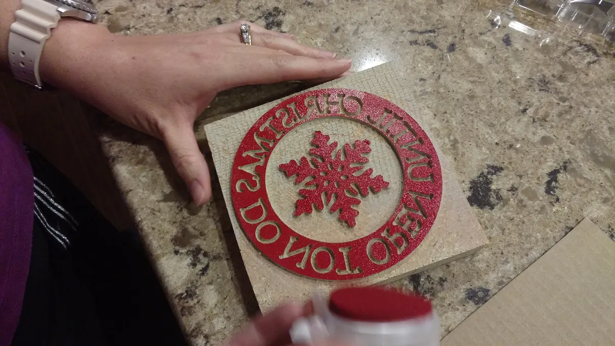 "Do Not Open Until Christmas" Stamp — Stamping (image 3)
