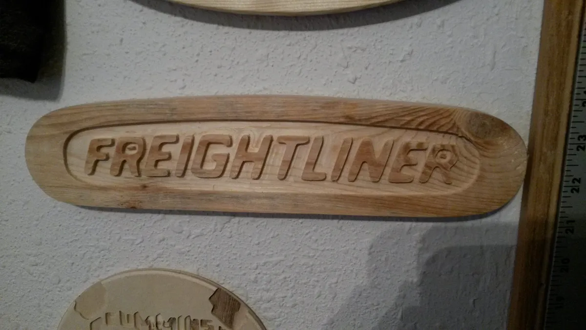Freightliner Logo — Setup and Carve