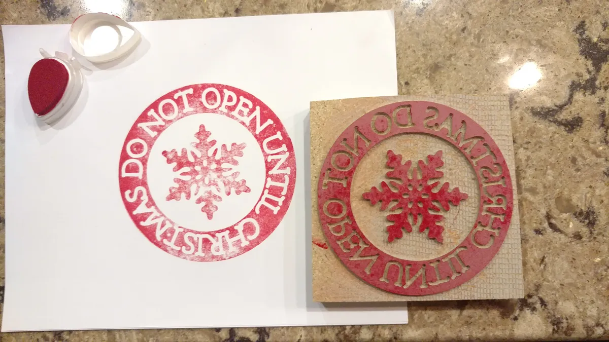 "Do Not Open Until Christmas" Stamp — Stamping (image 4)