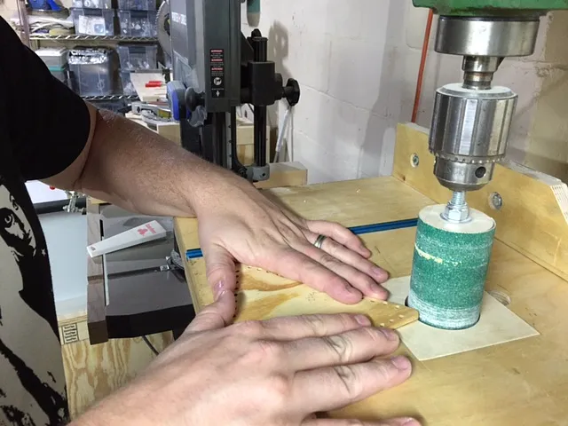 Stitched Plywood Icosahedron Holiday Ornament — Drill Press, Drum Sander