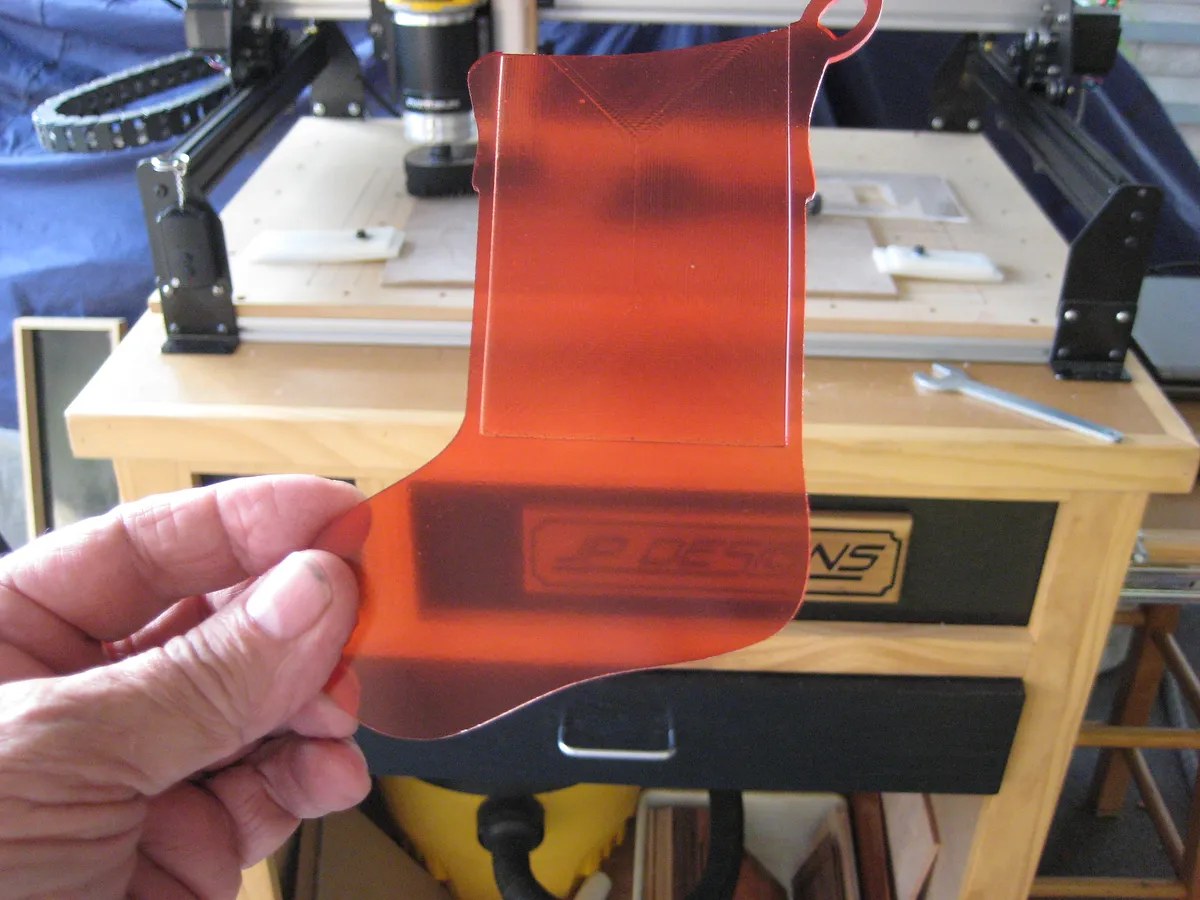 Xmas Gift Card Stocking — Paint and Finish