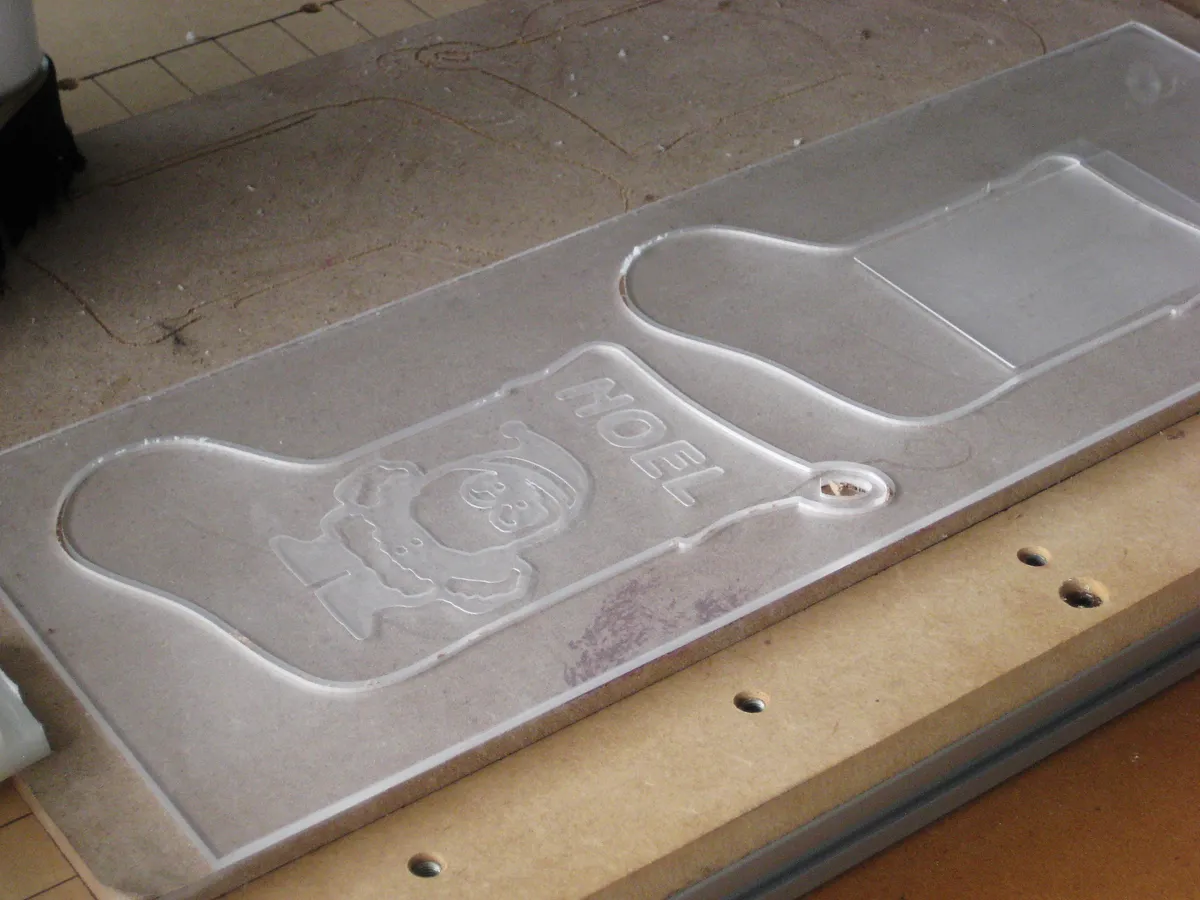 Xmas Gift Card Stocking — Cuttin the Acrylic