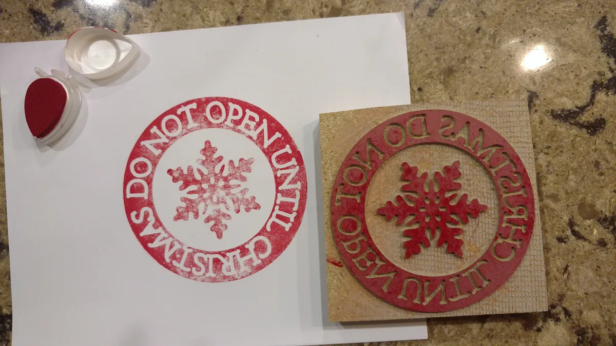"Do Not Open Until Christmas" Stamp - image 6