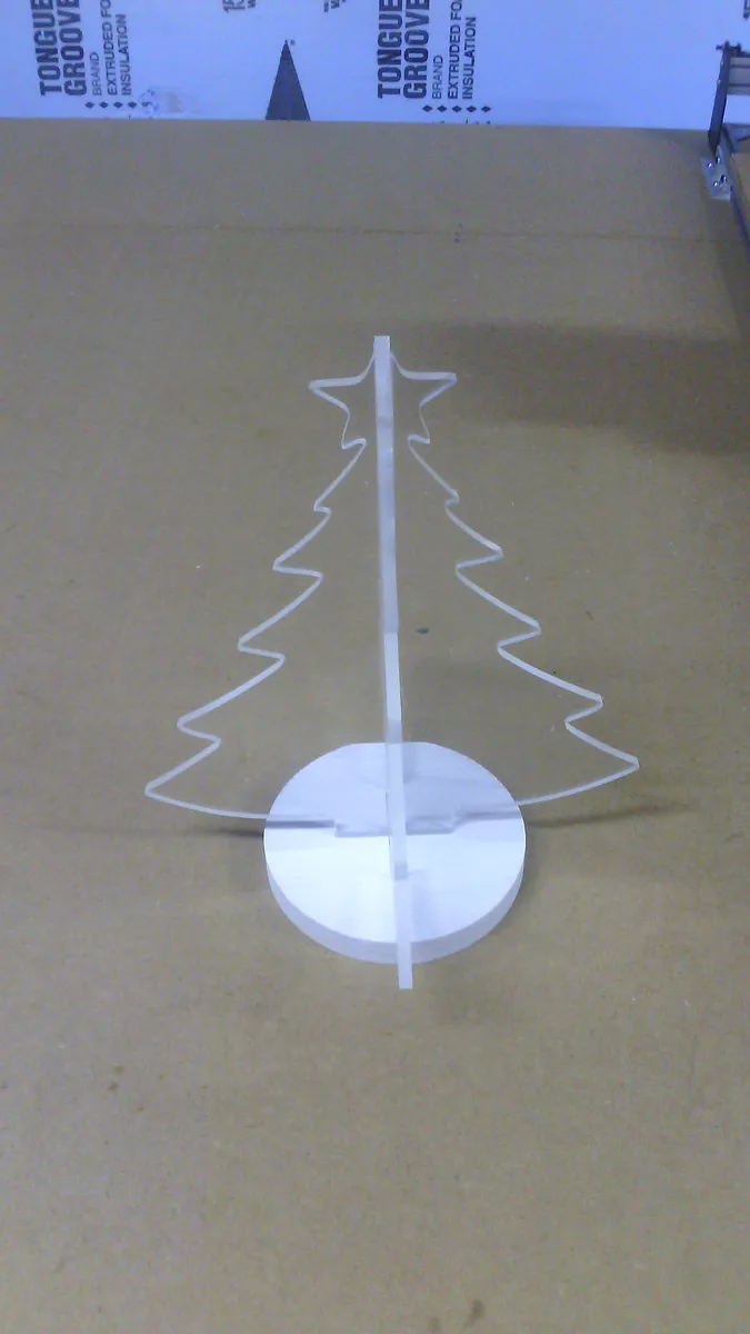 acrylic Christmas tree  — assemble