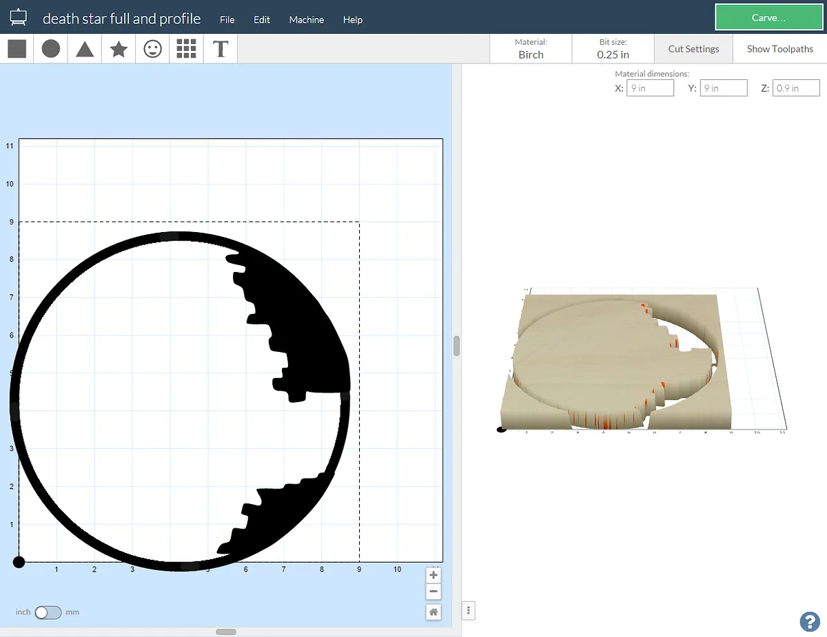 Trivet - Death Star — Preparing the Easel files (image 3)