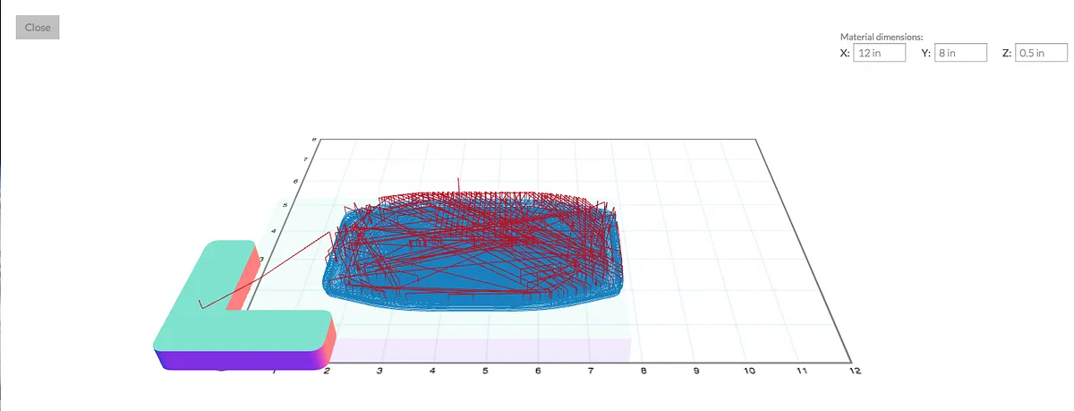 Candy Dish — Load Easel, import the g-code and start carving