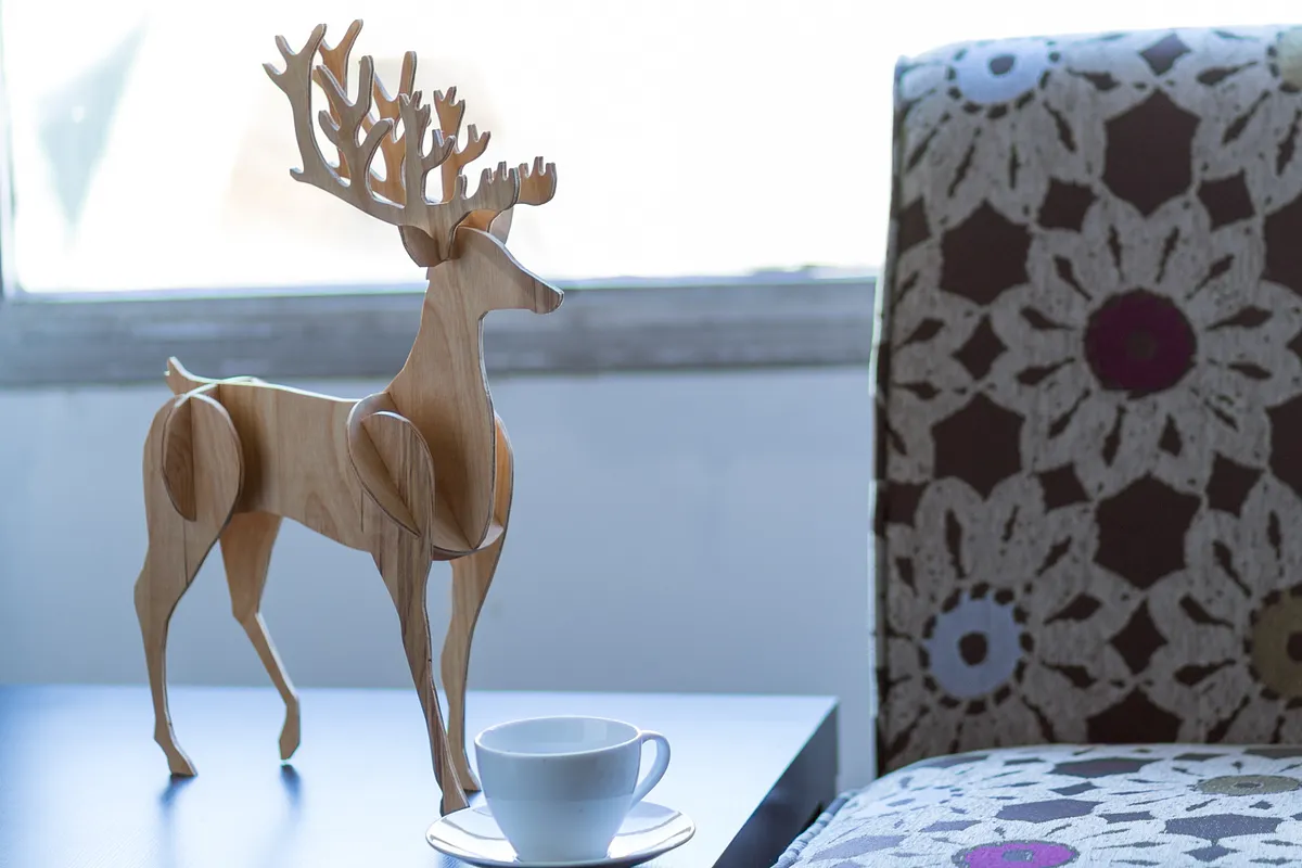 3D Reindeer (0.125" Thick) - image 1