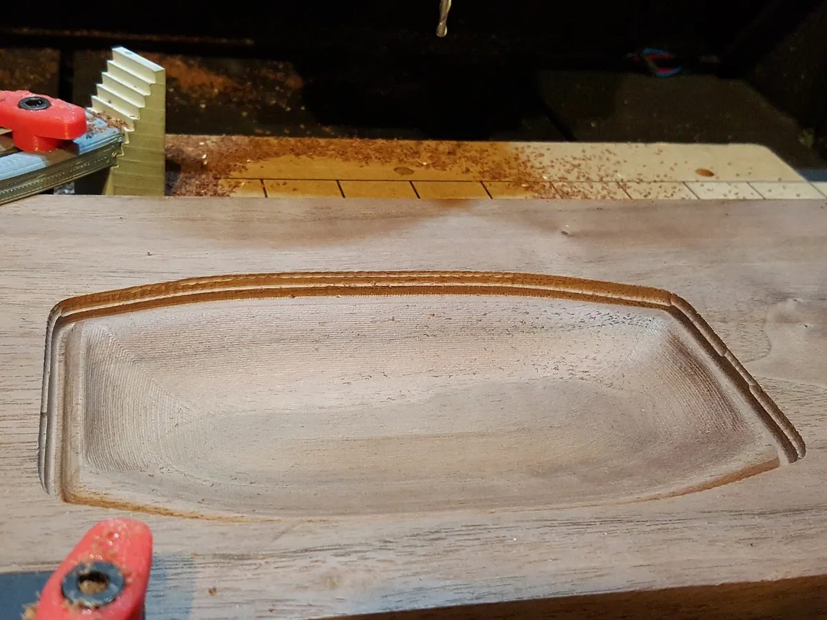 Candy Dish — Repeat for the flat endmill (second operation)