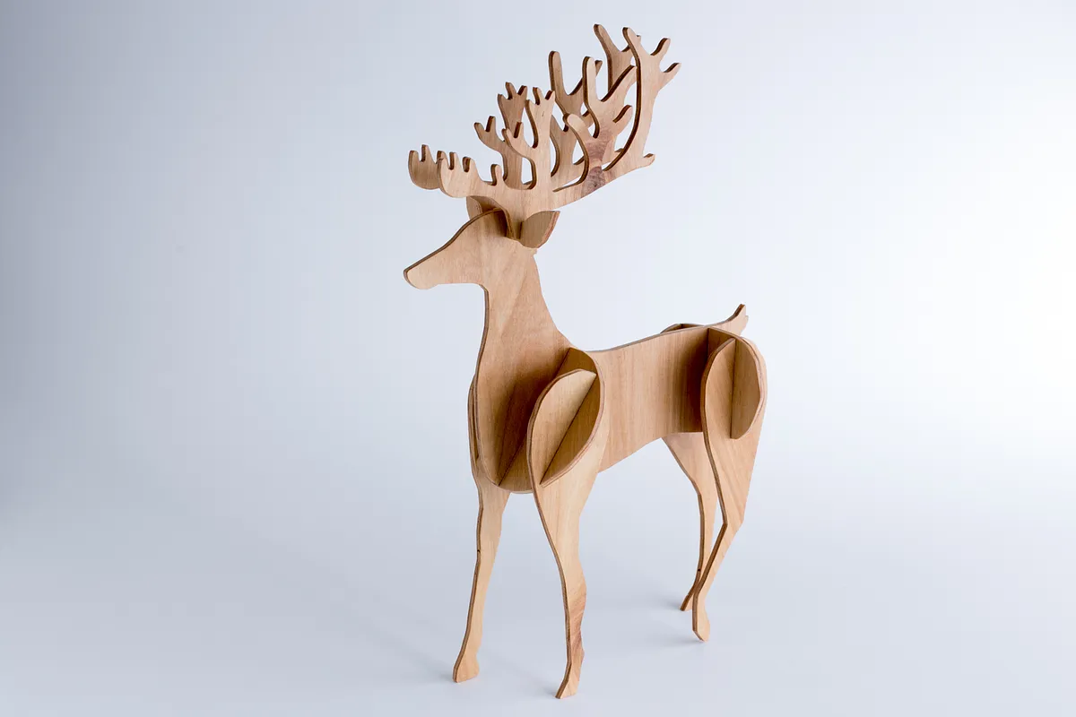 3D Reindeer (0.125" Thick) - image 2