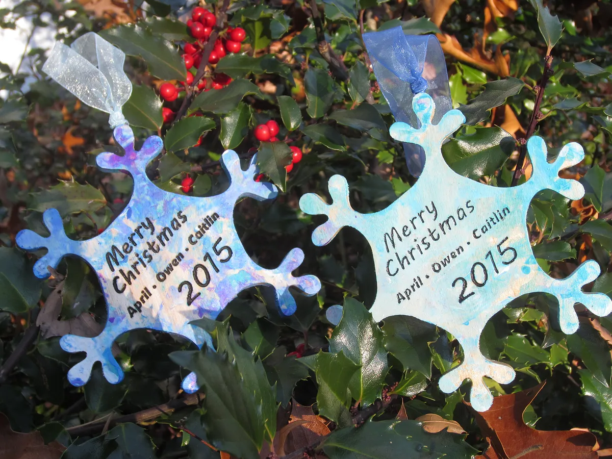 Holiday Ornament — Add hook and ribbon