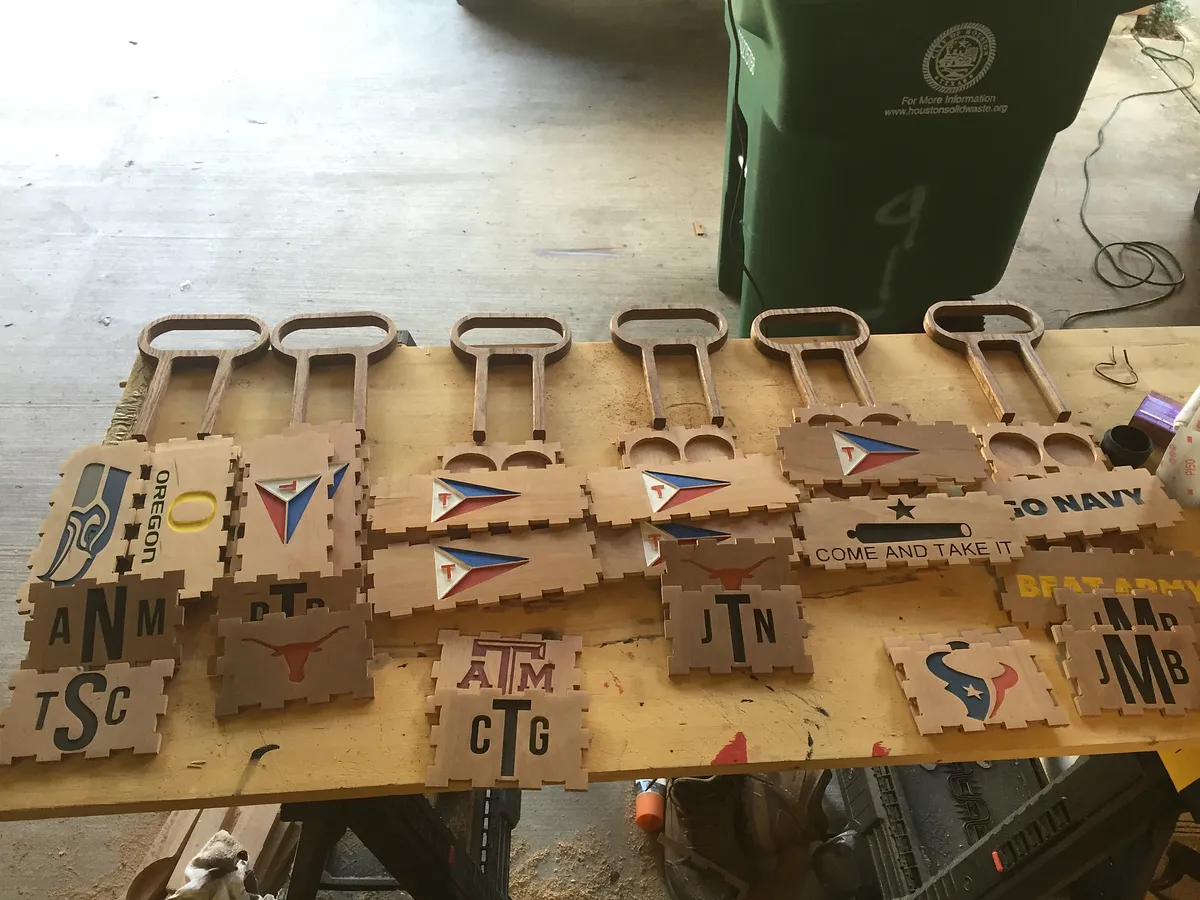 Six Pack Bottle Holder — 2. Cut Out Pieces