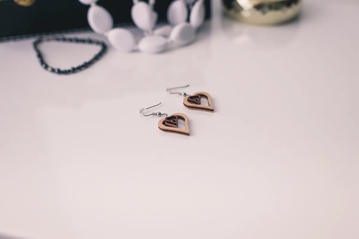 DIY Wooden Earrings - image 1