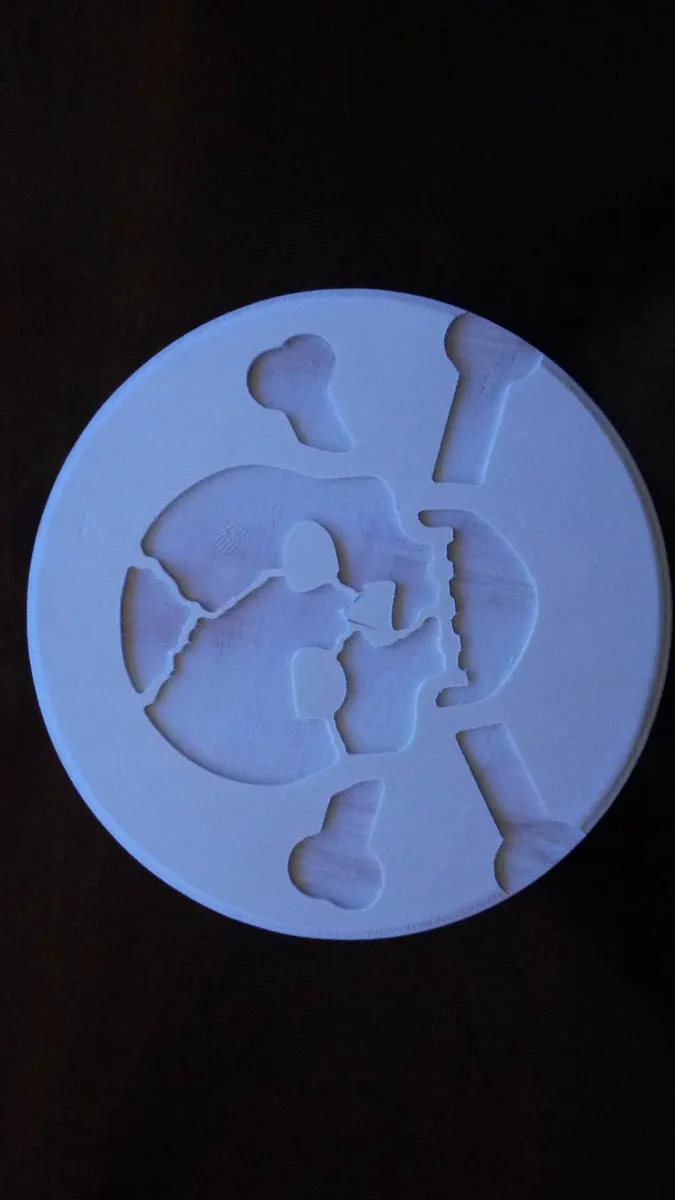 Small Skull and Cross Bones — Setup and Carve