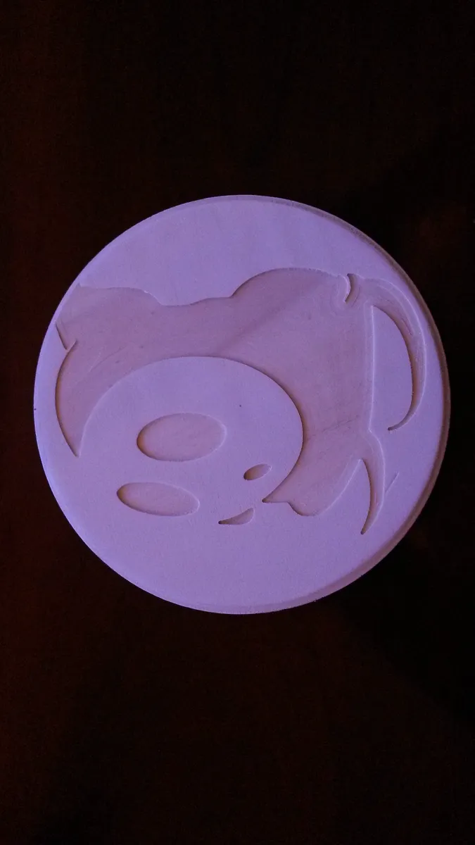Small Ghost Smurf Cutout — Setup and Carve