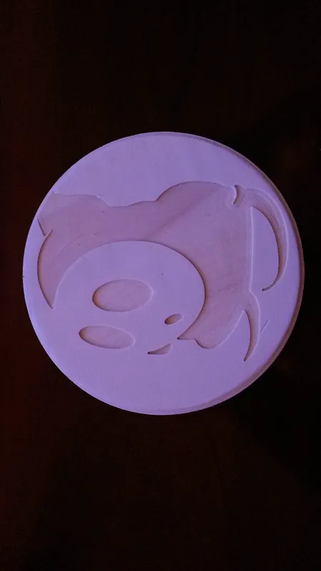 Small Ghost Smurf Cutout - image 1