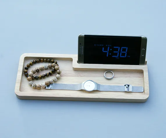 Wood Nightstand Catchall - image 1