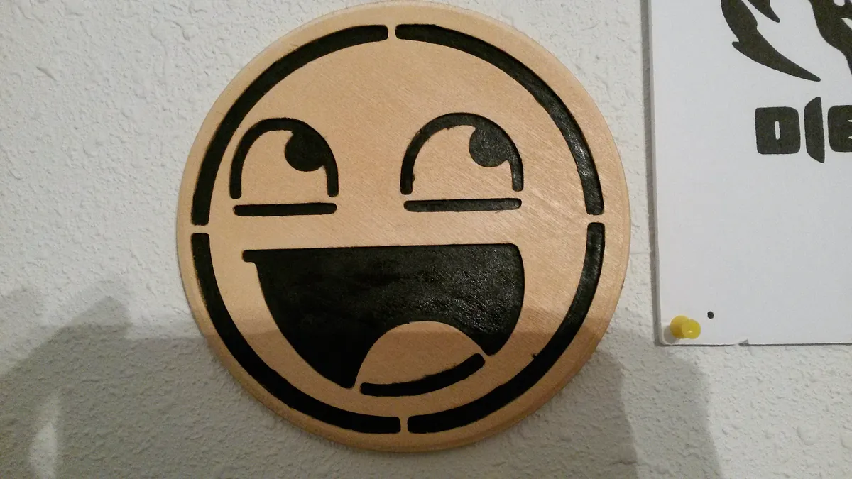Small Smiley Face Cut out - image 1