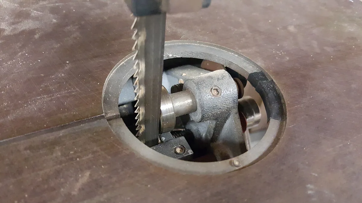 Bandsaw Zero Clearance Plate — Confirm fit and celebrate!