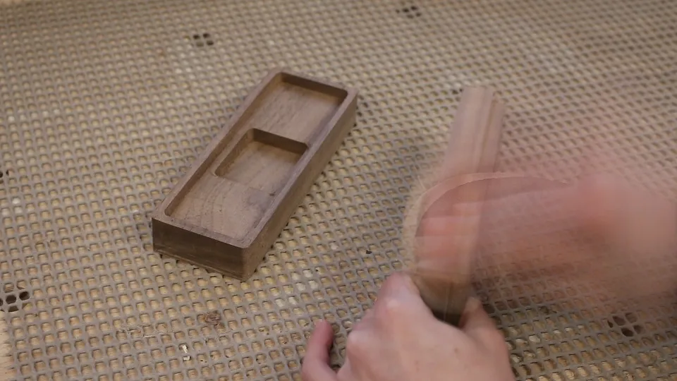 Surprise Engagement Ring Box — Sanding
