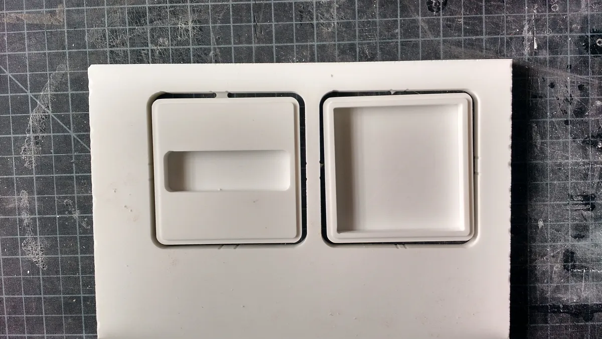 Post-It and Tape Dispenser — Mill Corian Parts