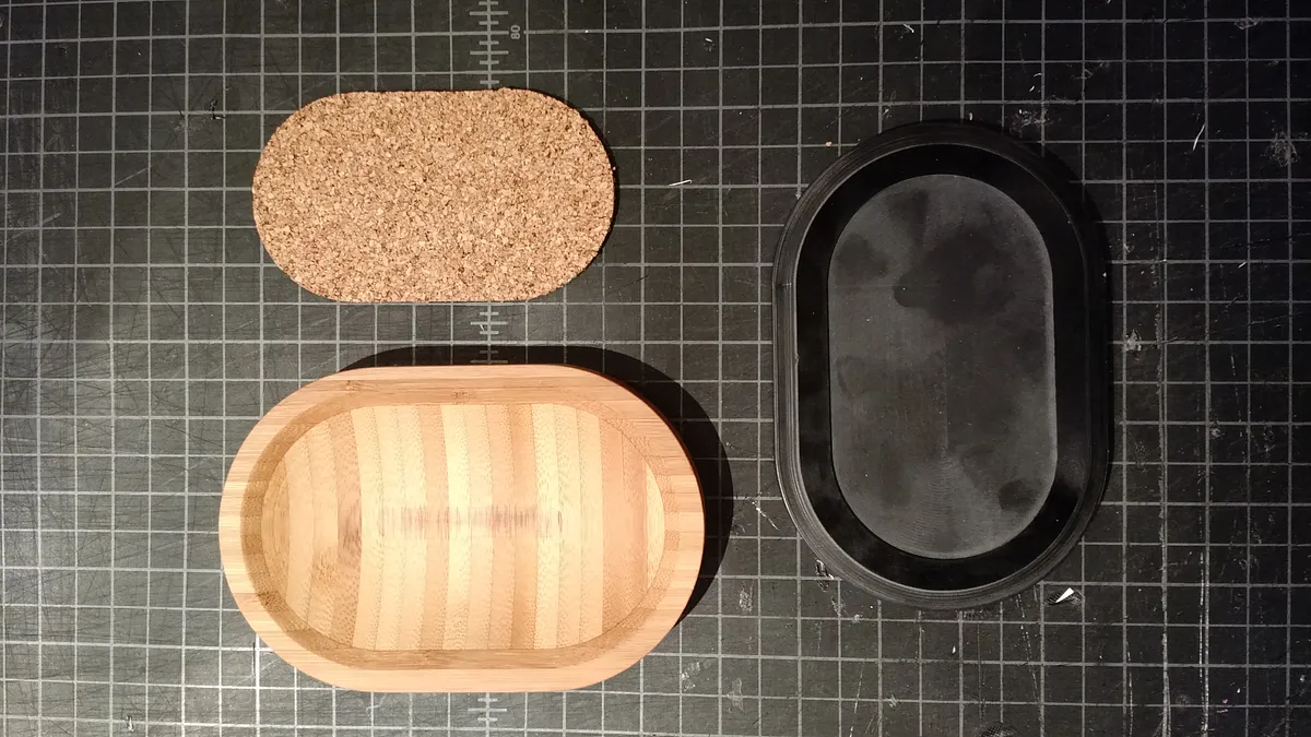 Bamboo Dish — Mill Cork inlay