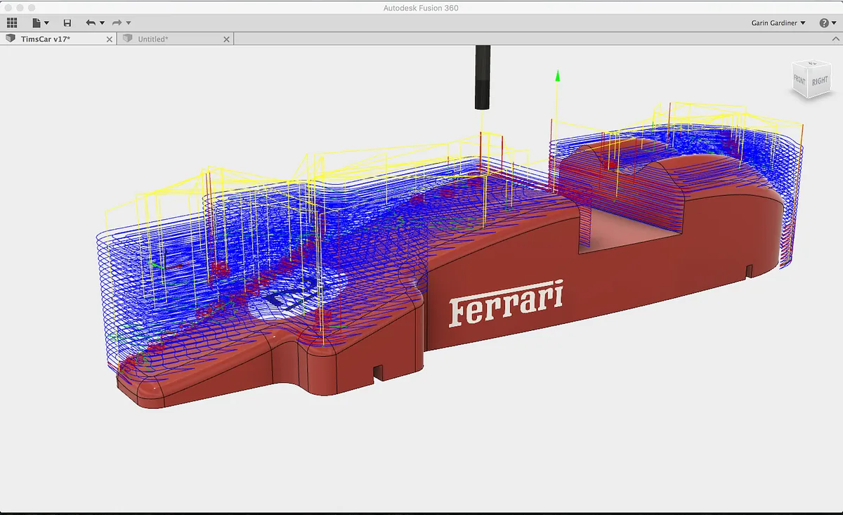Pinewood Derby Car — Create Toolpath and Export G-code 