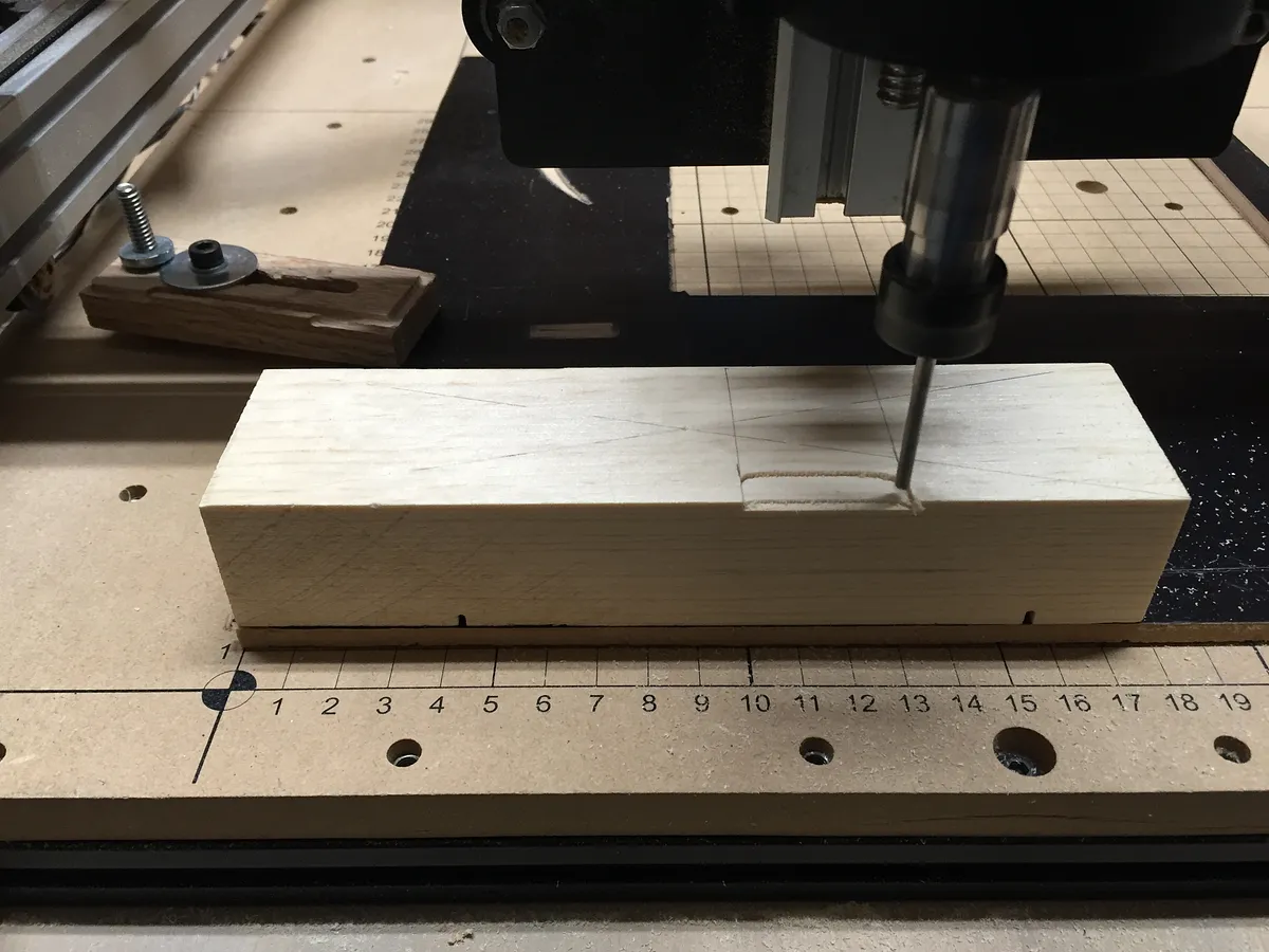Pinewood Derby Car — First Pass with Flat End Mill