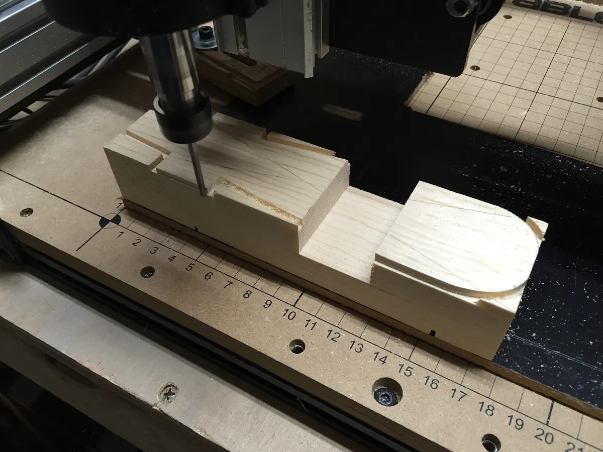 Pinewood Derby Car — First Pass with Flat End Mill (image 2)