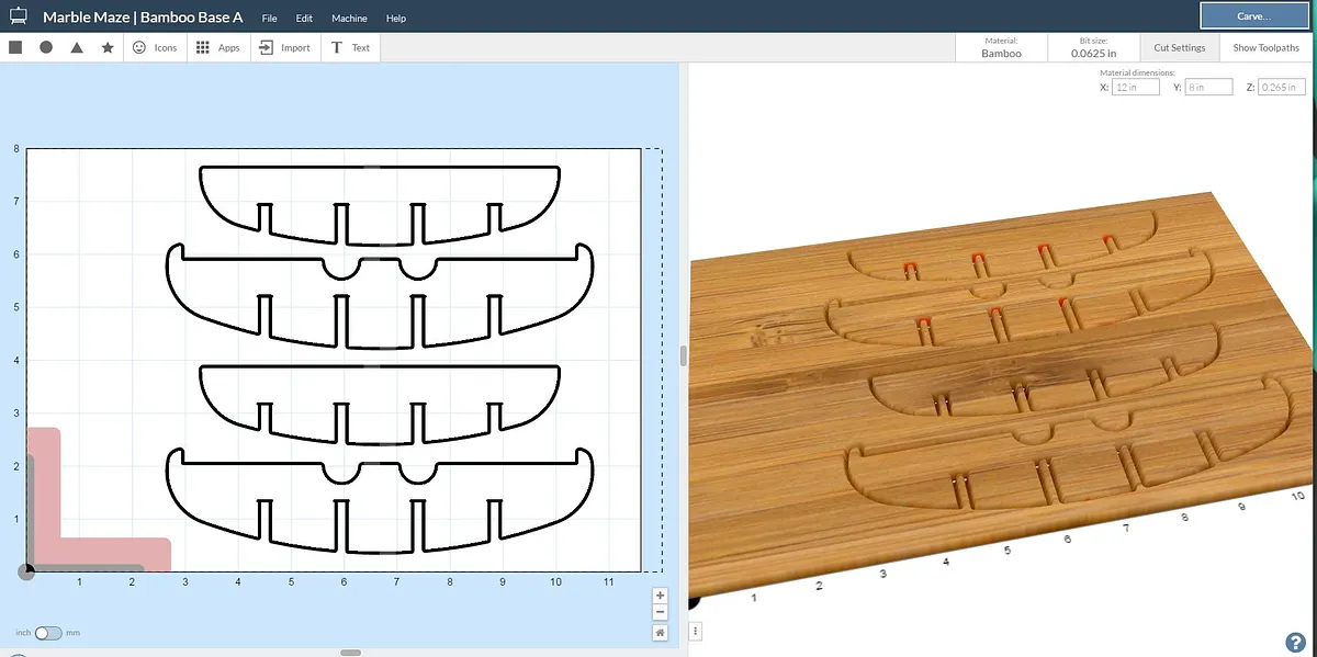 Marble Maze — Bamboo Ply Base Part I