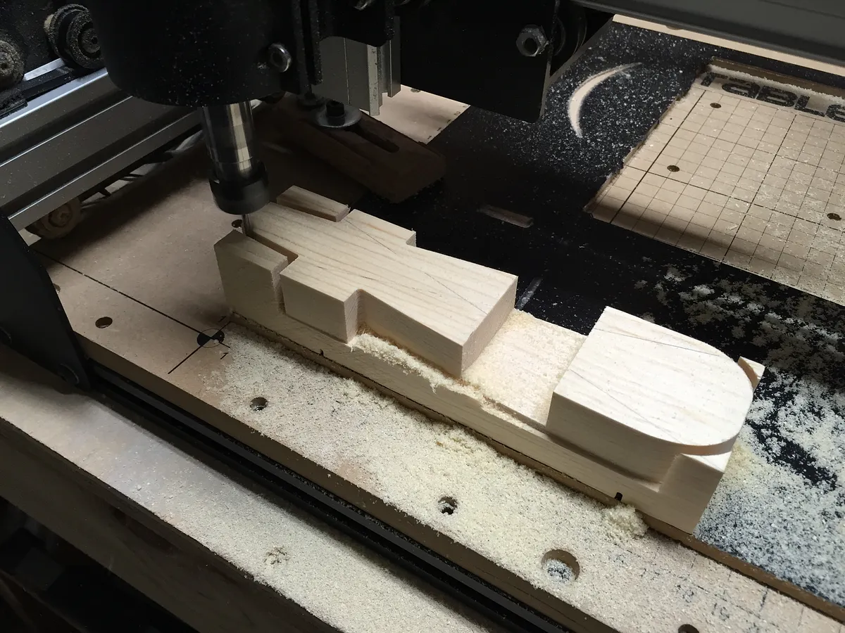 Pinewood Derby Car — First Pass with Flat End Mill (image 4)