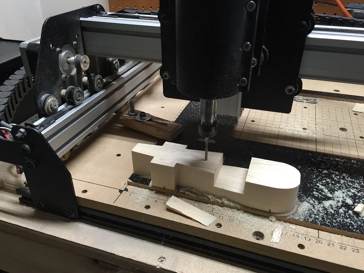 Pinewood Derby Car — First Pass with Flat End Mill (image 5)