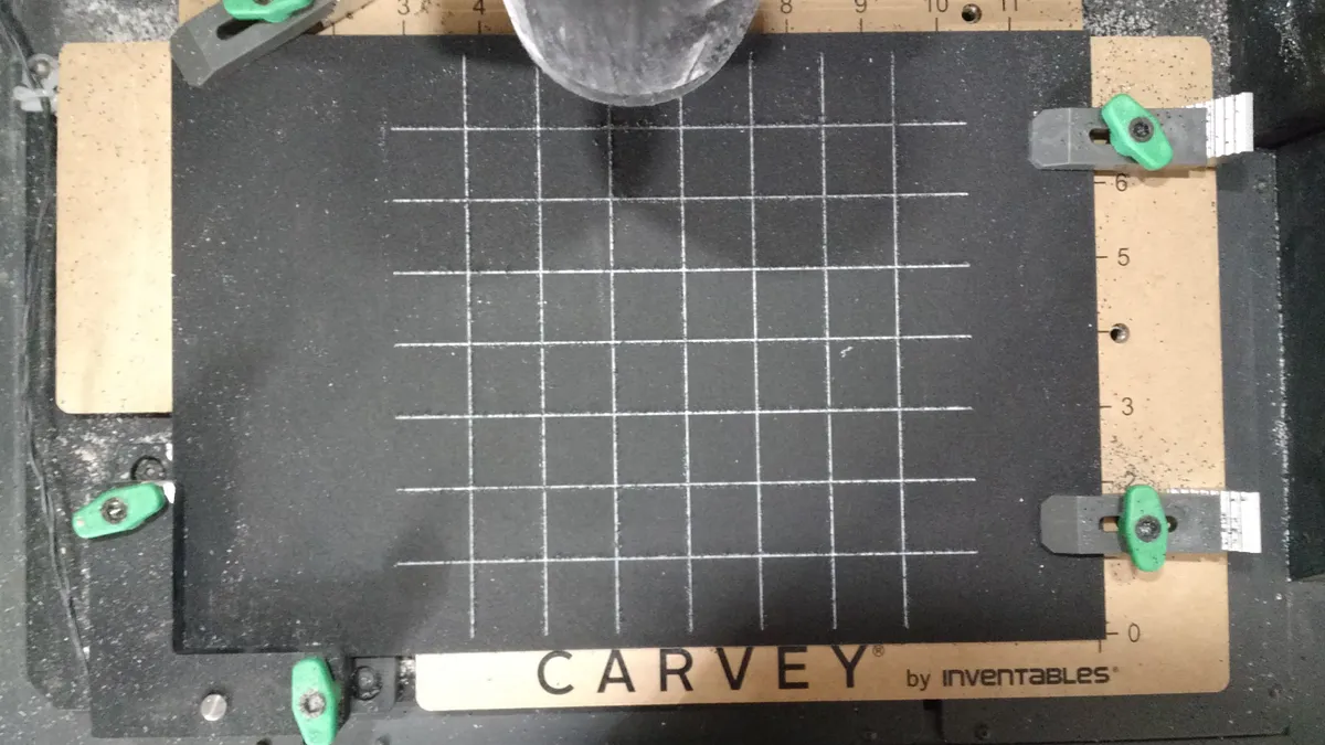 Chess Set — Etch grid into HDPE
